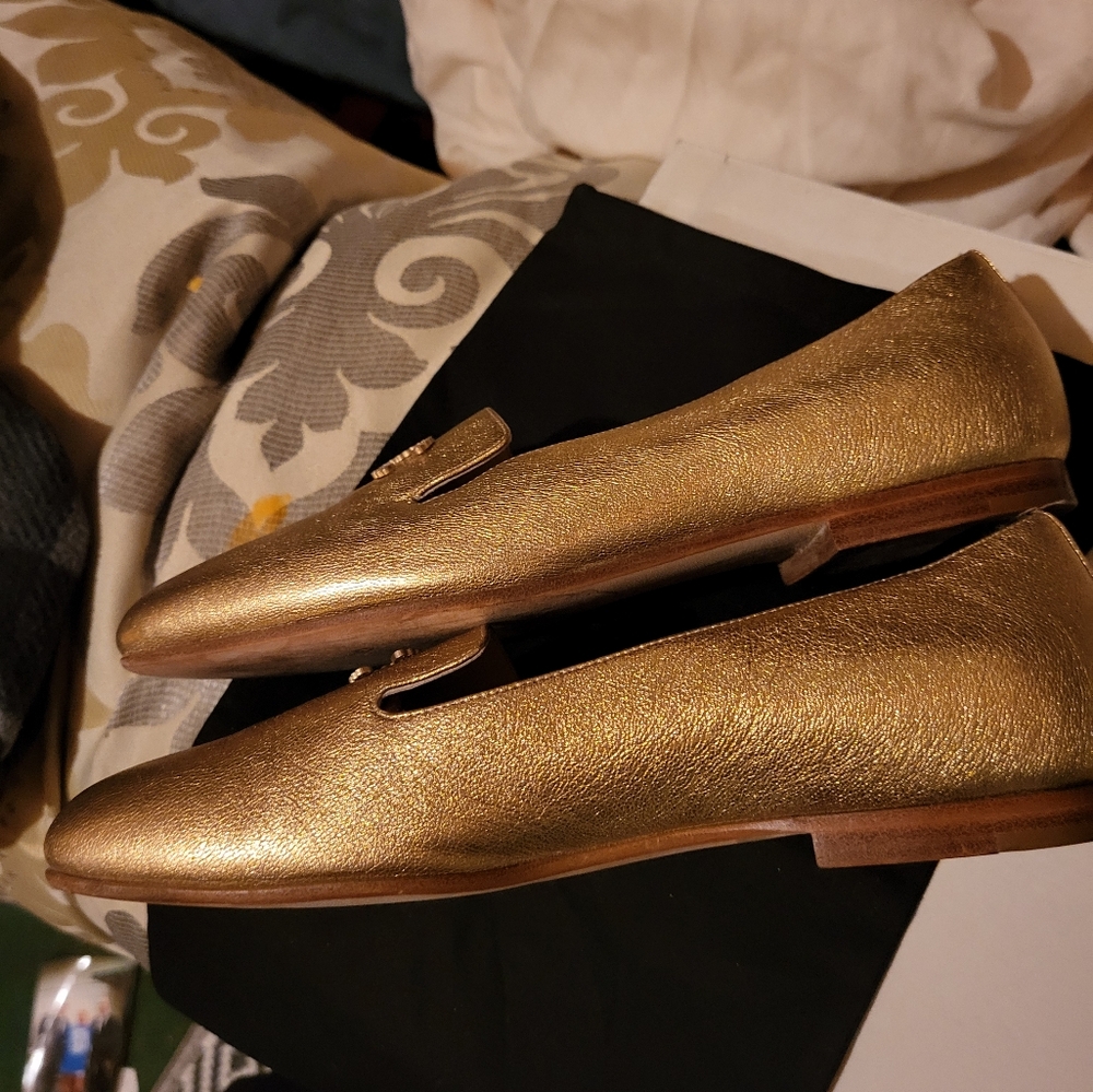 Rose metallic Coco Chanelle loafers. Size 37 - Picture 5 of 16